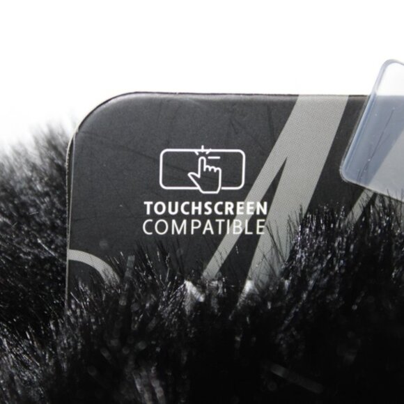 Marcus Adler Faux Fur Cuff Touchscreen Gloves Women’s One Size Black NWT - Picture 2 of 5